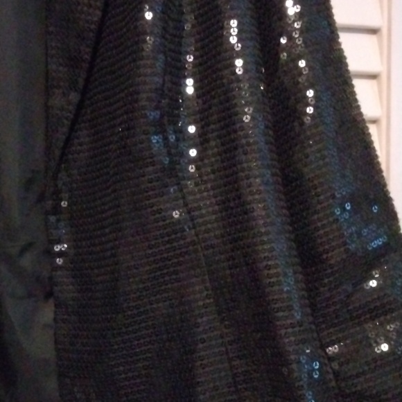 Patricia Field Black sequin blazer size 12 - Picture 7 of 7